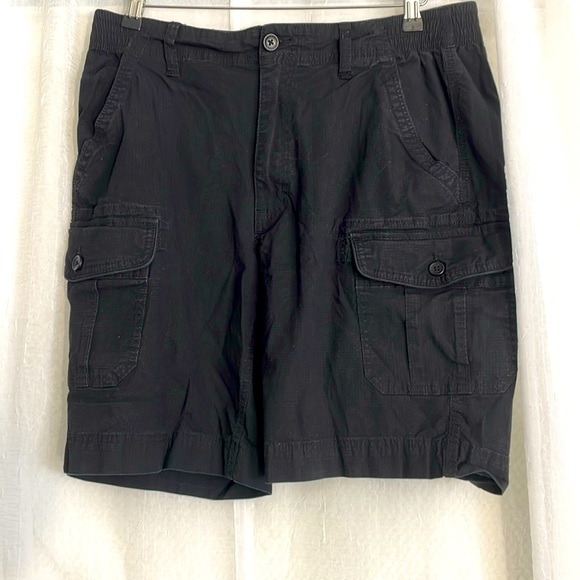 Buffalo mens Black Rip Stop Cargo Shorts size 34 - Picture 1 of 4